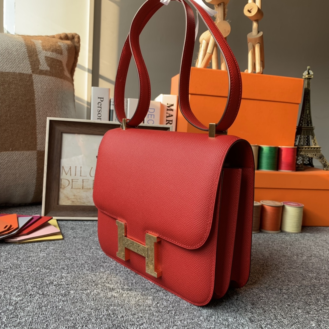 에르메스 콘스탄스24 레드 금장 앱송